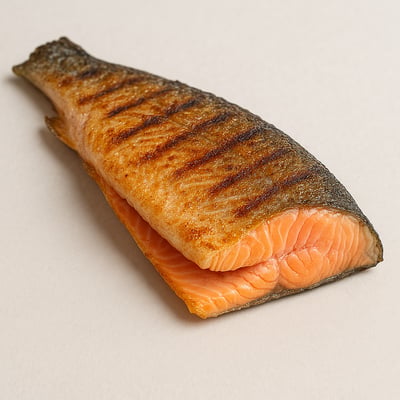 Grilled rainbow trout showcasing its pink flesh, a natural source of astaxanthin